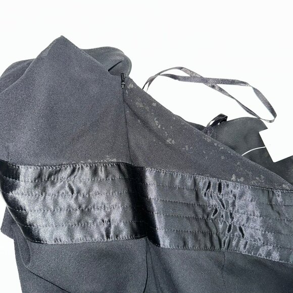 Elegant Black Halter Dress Sleeveless Party Cocktail Evening Dress Express 8 NWT - Picture 8 of 8